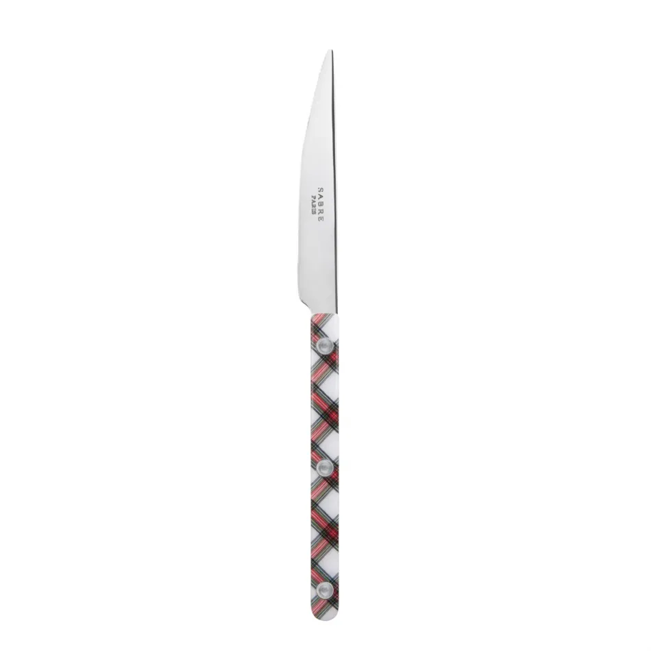 Bistrot Tartan White Dessert Knife 8"