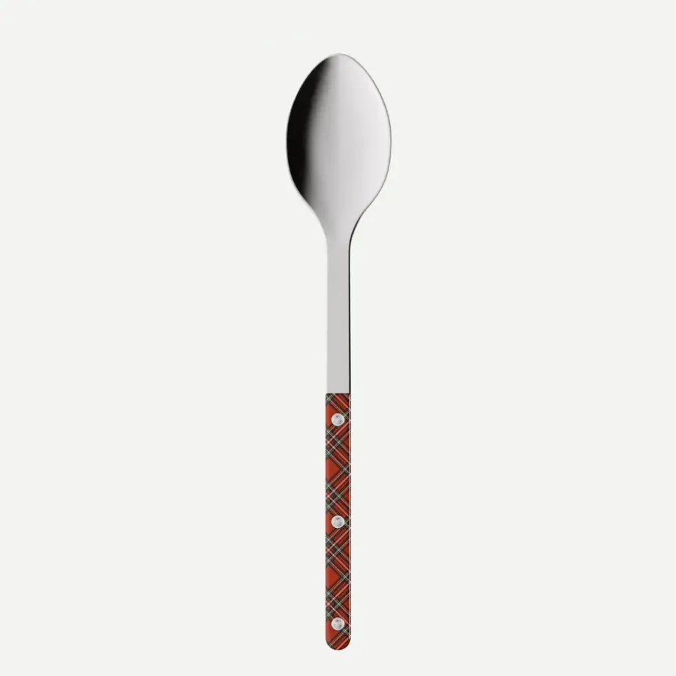 Bistrot Shiny Tartan Red Serving Spoon 10.25"