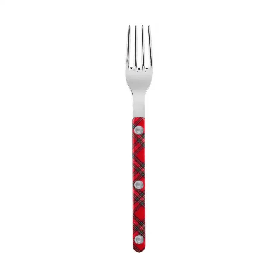 Bistrot Tartan Red Small Fork 6.5"