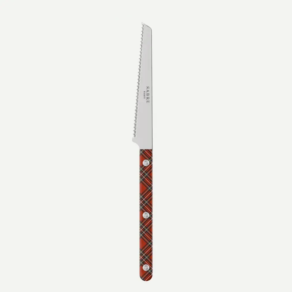 Bistrot Shiny Tartan Red Tomato Knife 8.5"