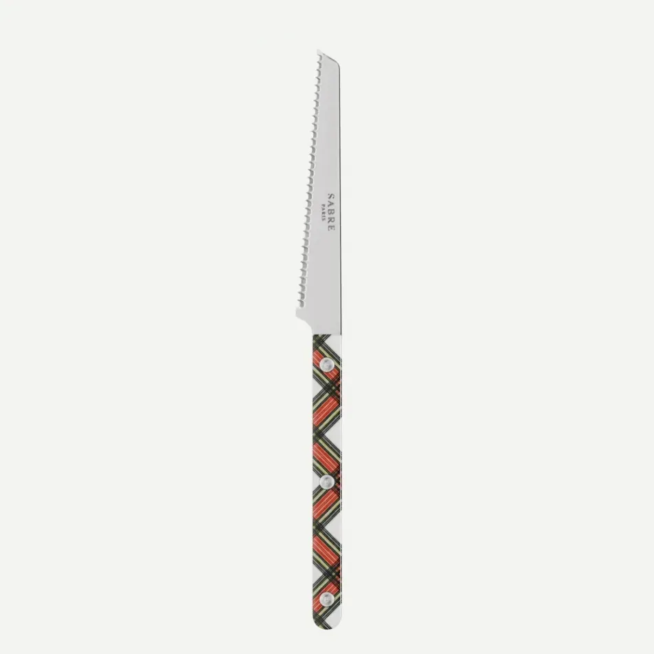 Bistrot Tartan White Tomato Knife 8"1/2