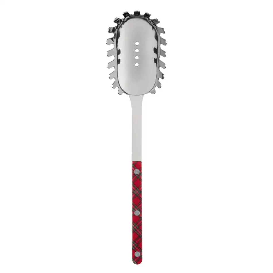 Bistrot Tartan Red Spaghetti Spoon 11.5"