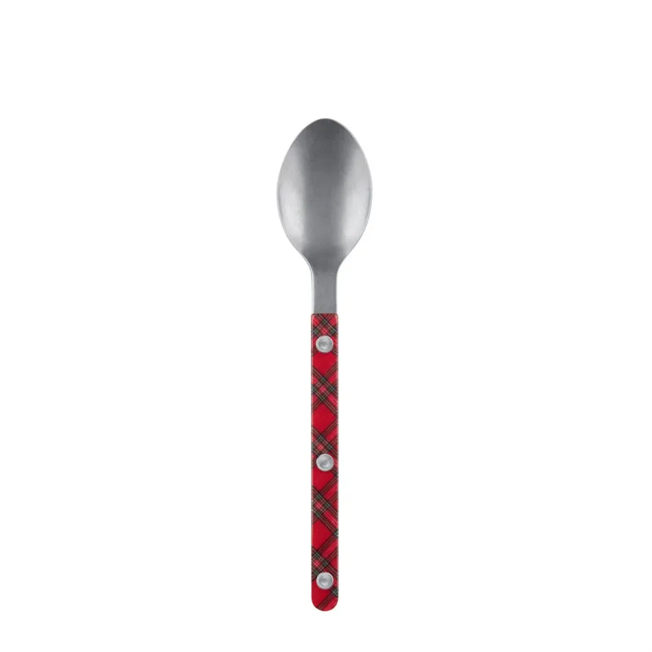 Bistrot Vintage Tartan Red Dessert Spoon 7.5"