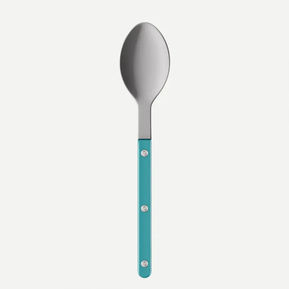 Bistrot Vintage Pearly Turquoise Soup Spoon 8.5"