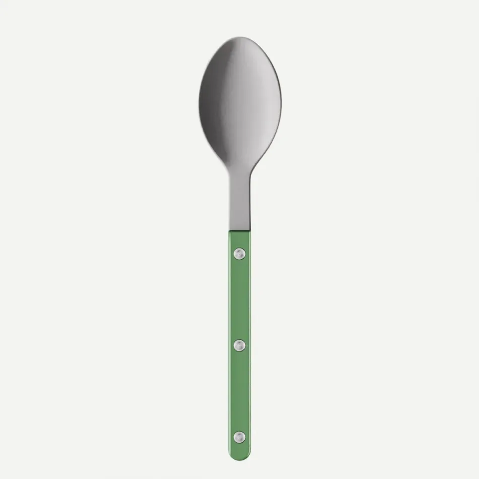 Bistrot Vintage Pearly Garden Green Soup Spoon 8.5"
