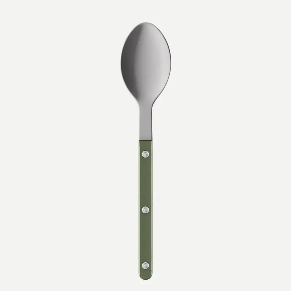 Bistrot Vintage Pearly Dark Green Soup Spoon 8.5"