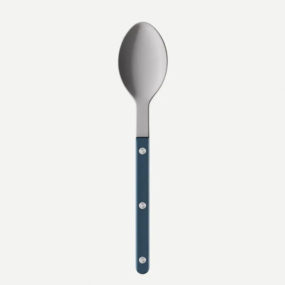 Bistrot Vintage Pearly Steel Blue Soup Spoon 8.5"