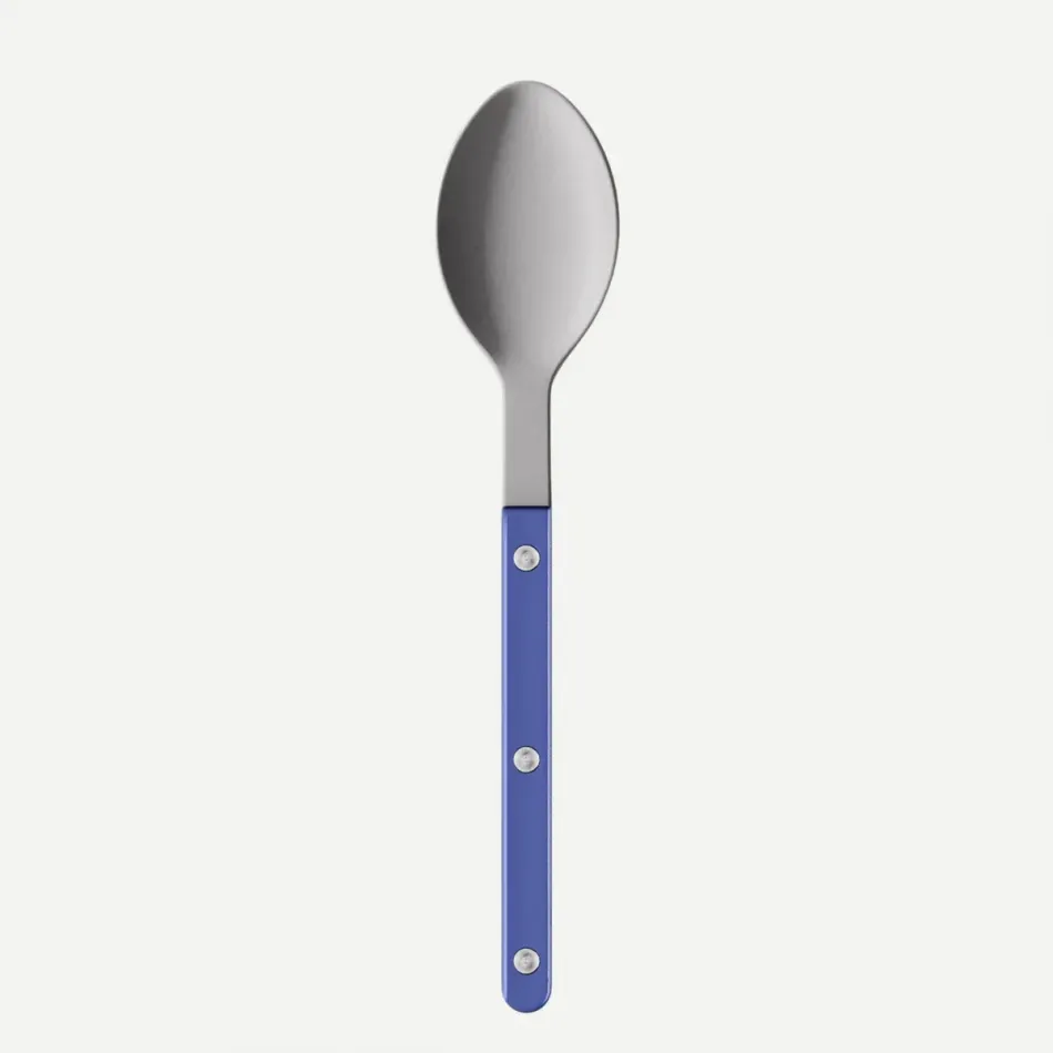 Bistrot Vintage Pearly Lapis Blue Soup Spoon 8.5"