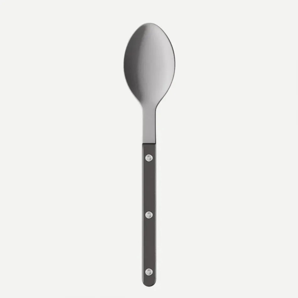 Bistrot Vintage Pearly Dark Grey Soup Spoon 8.5"