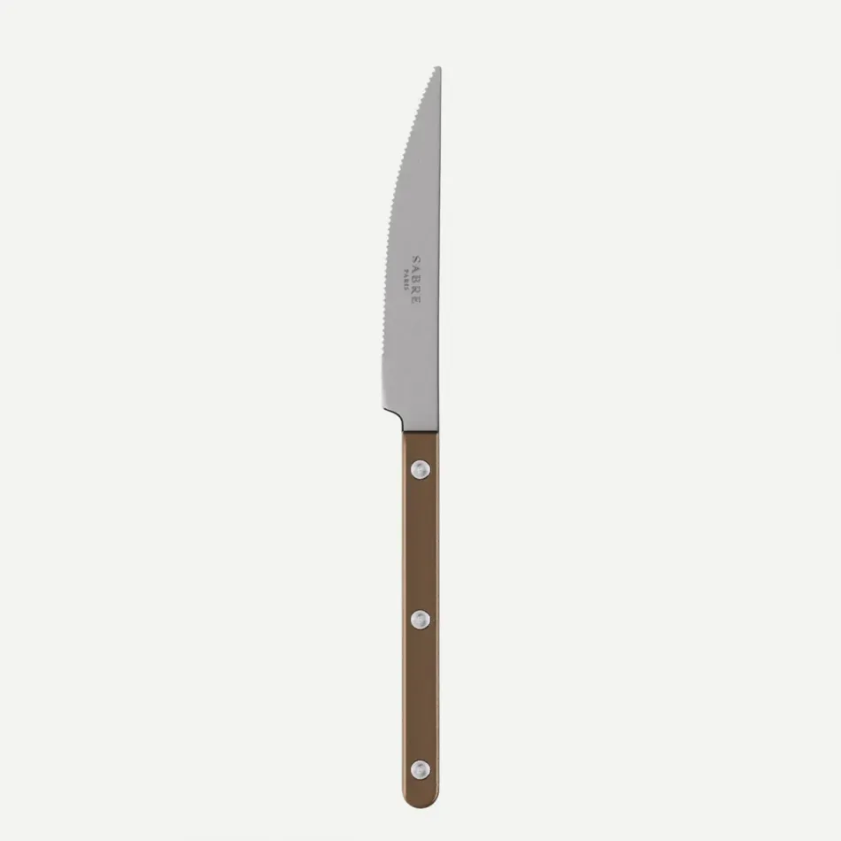 Bistrot Vintage Pearly Brown Dinner Knife 9.25"