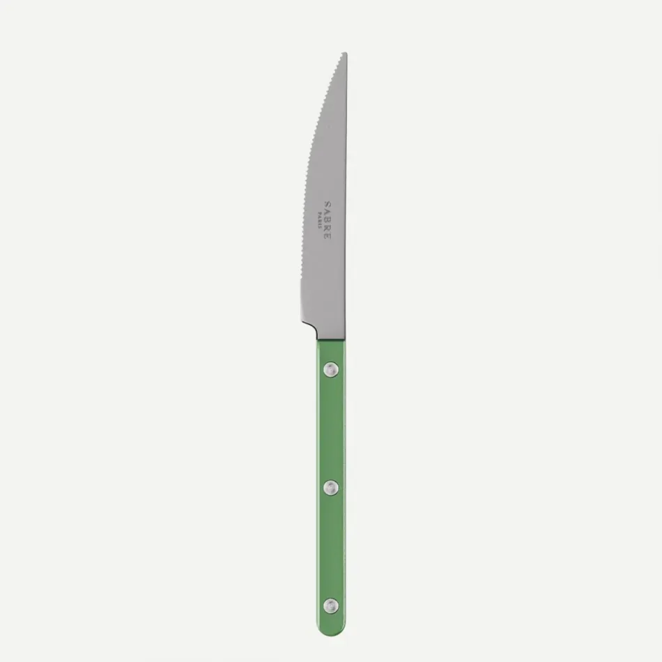 Bistrot Vintage Pearly Garden Green Dinner Knife 9.25"