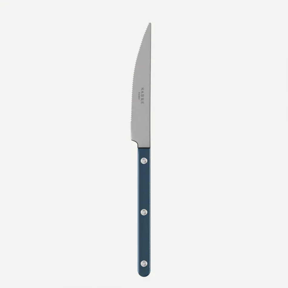 Bistrot Vintage Pearly Steel Blue Dinner Knife 9.25"