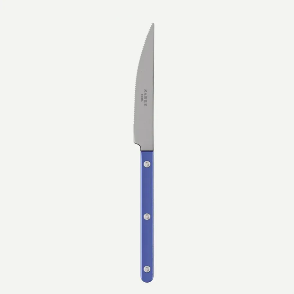 Bistrot Vintage Pearly Lapis Blue Dinner Knife 9.25"