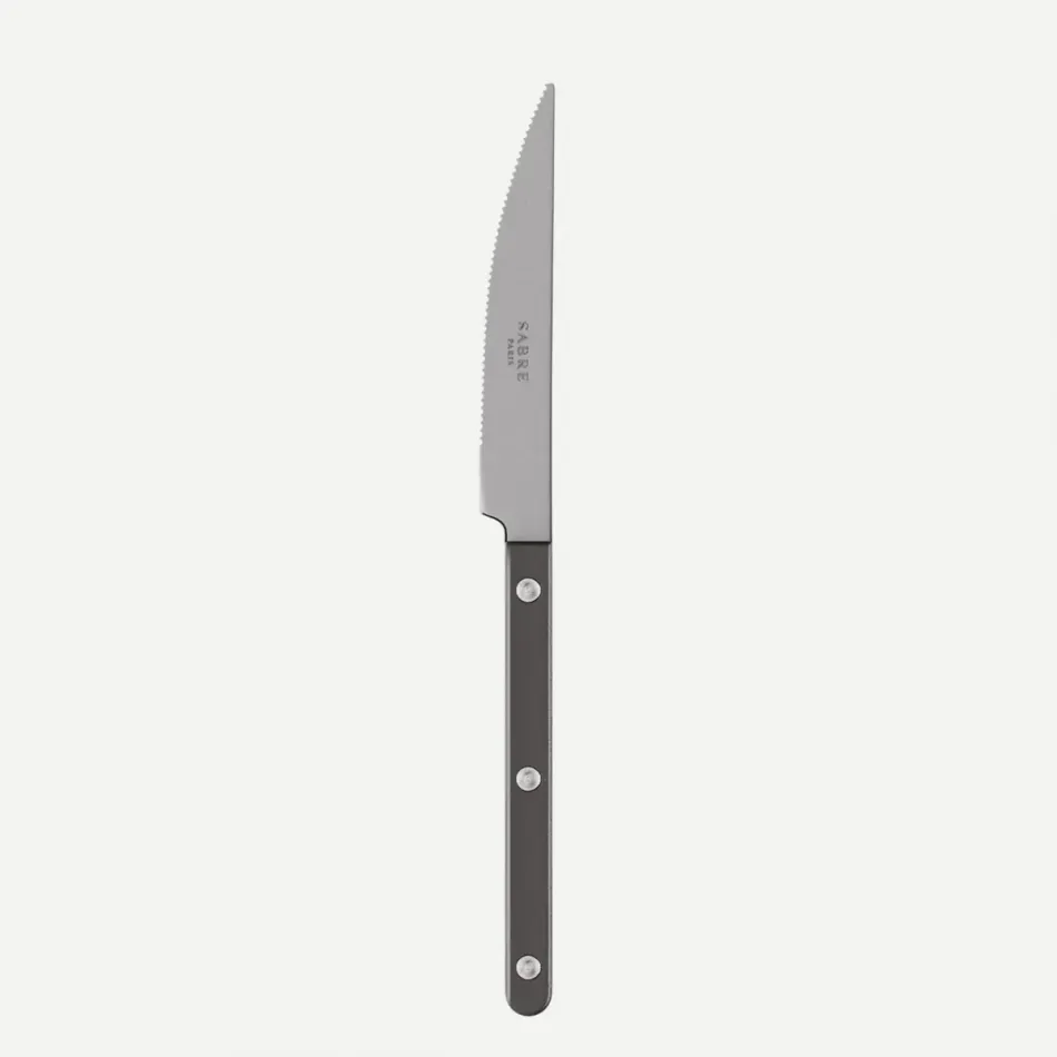 Bistrot Vintage Pearly Dark Grey Dinner Knife 9.25"