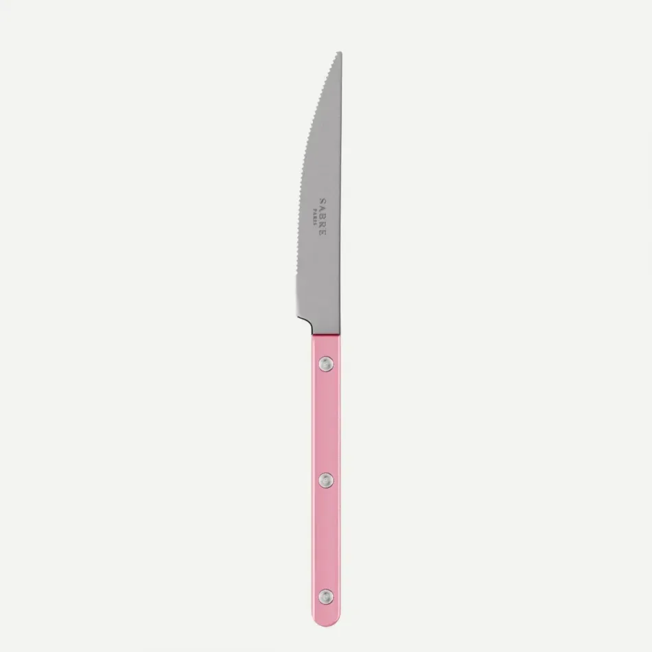 Bistrot Vintage Pearly Soft Pink Dinner Knife 9.25"