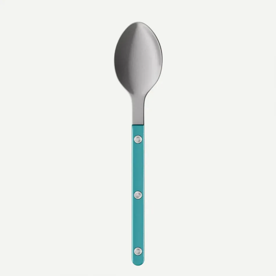 Bistrot Vintage Pearly Turquoise Dessert Spoon 7.5"