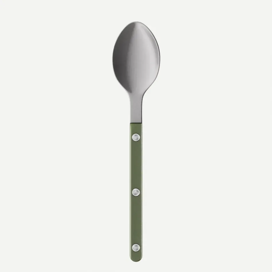 Bistrot Vintage Pearly Dark Green Dessert Spoon 7.5"