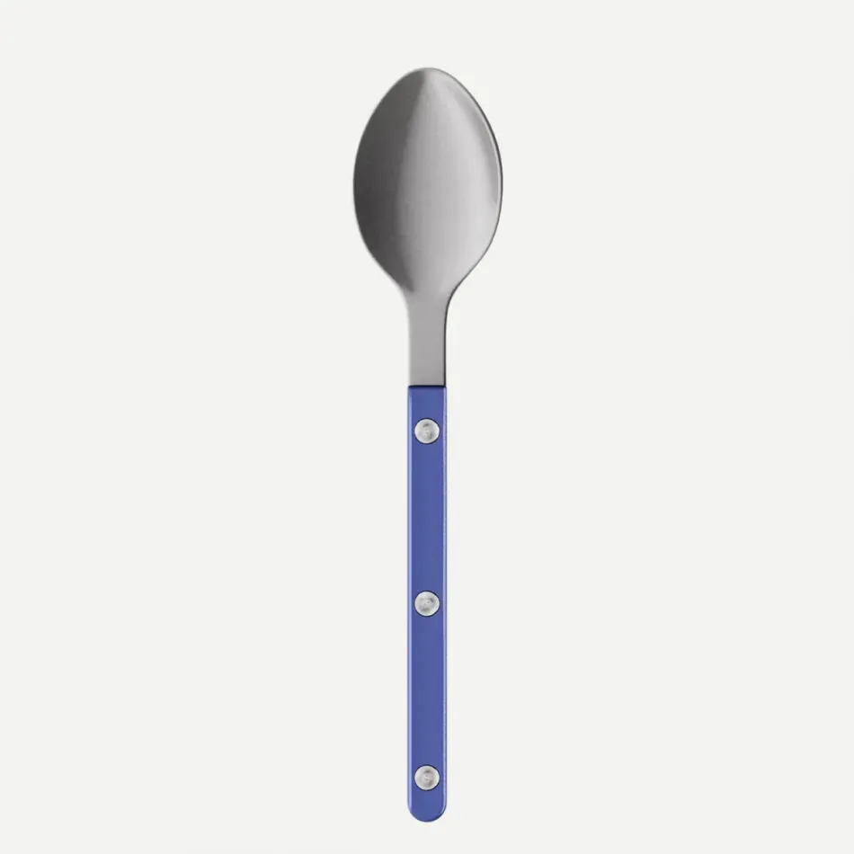 Bistrot Vintage Pearly Lapis Blue Dessert Spoon 7.5"