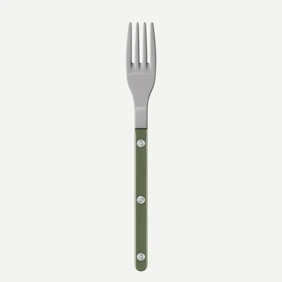 Bistrot Vintage Pearly Dark Green Salad Fork 7.5"