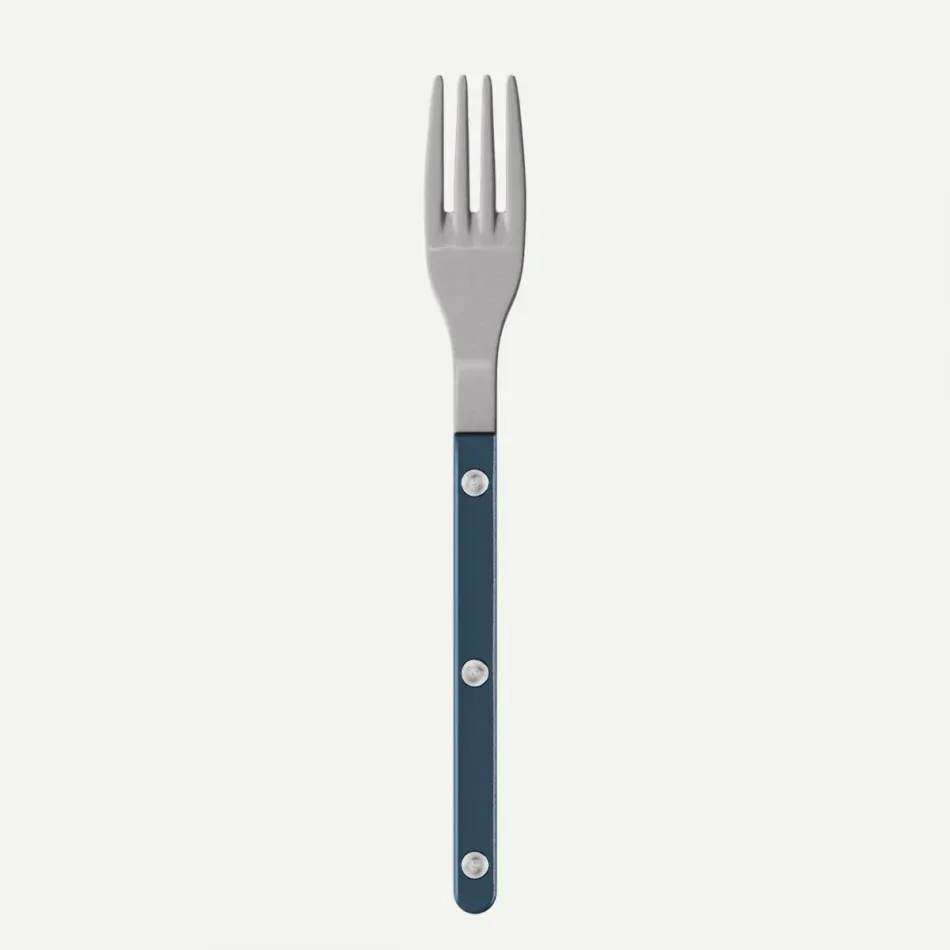 Bistrot Vintage Pearly Steel Blue Salad Fork 7.5"