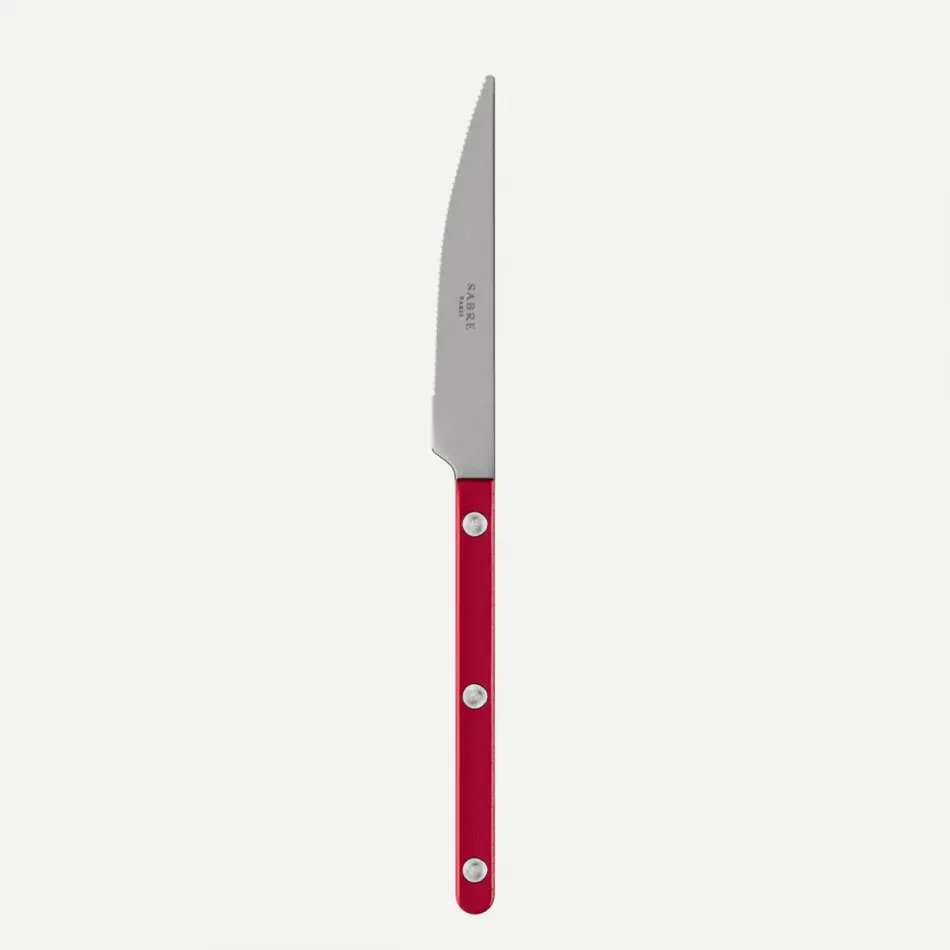 Bistrot Vintage Pearly Red Dessert Knife 8"