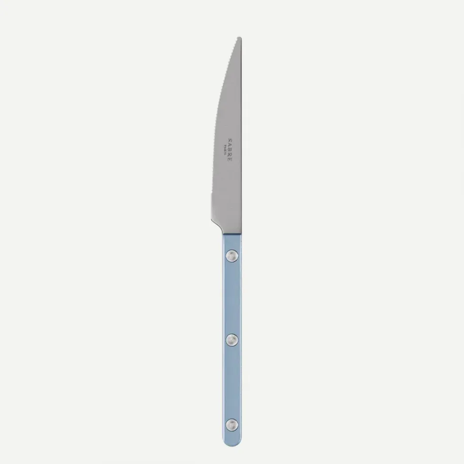 Bistrot Vintage Pearly Light Blue Dessert Knife 8"