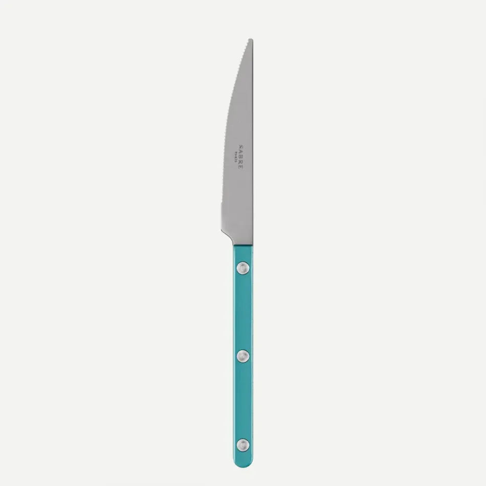 Bistrot Vintage Pearly Turquoise Dessert Knife 8"