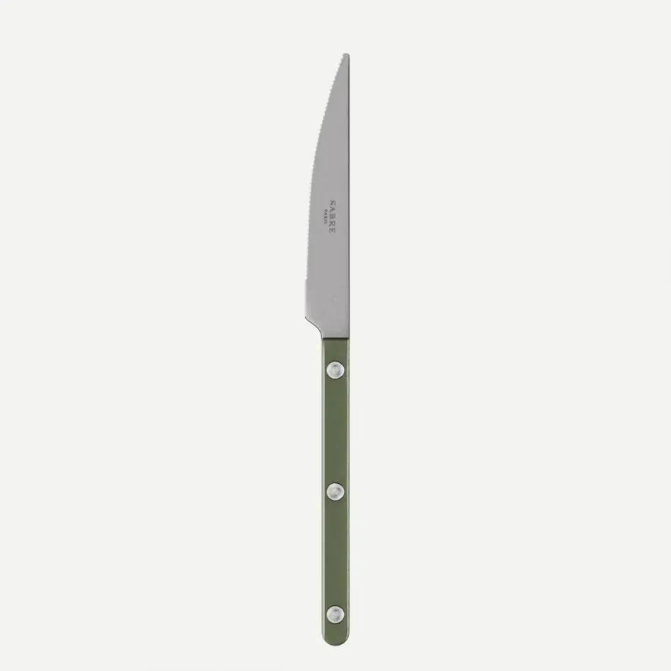 Bistrot Vintage Pearly Dark Green Dessert Knife 8"