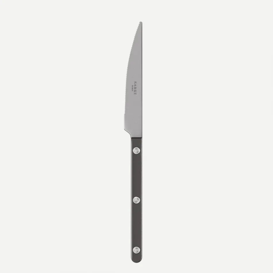 Bistrot Vintage Pearly Dark Grey Dessert Knife 8"