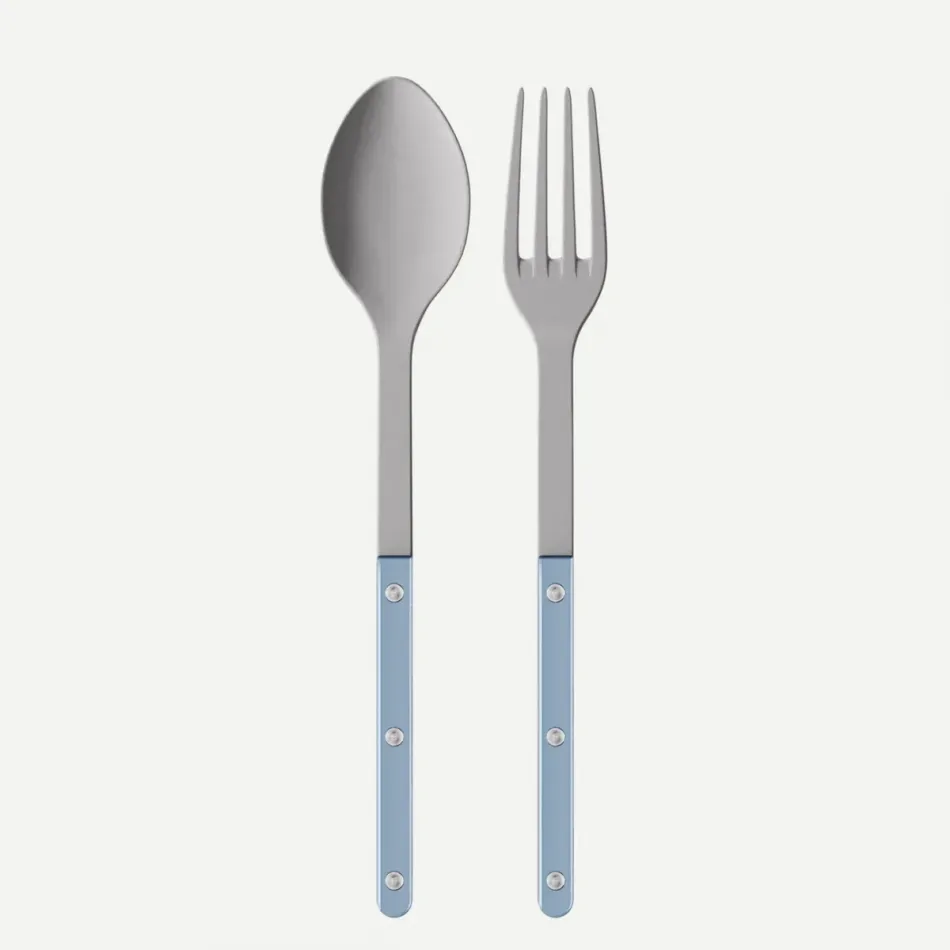 Bistrot Vintage Pearly Light Blue Serving Set 10.25"