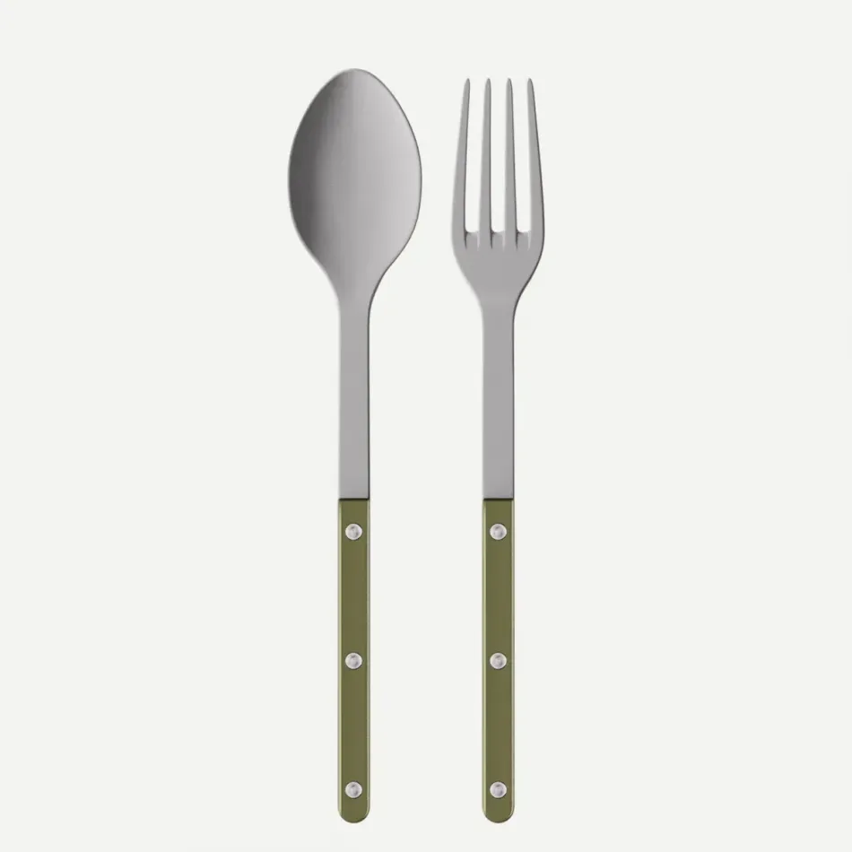 Bistrot Vintage Pearly Olive Serving Set 10.25"