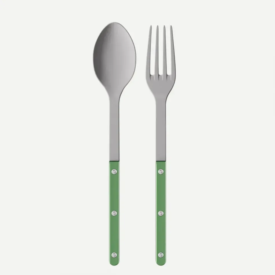 Bistrot Vintage Pearly Garden Green Serving Set 10.25"