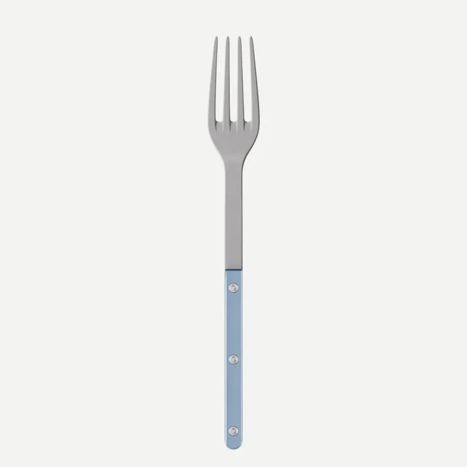 Bistrot Vintage Pearly Light Blue Serving Fork 10.25"