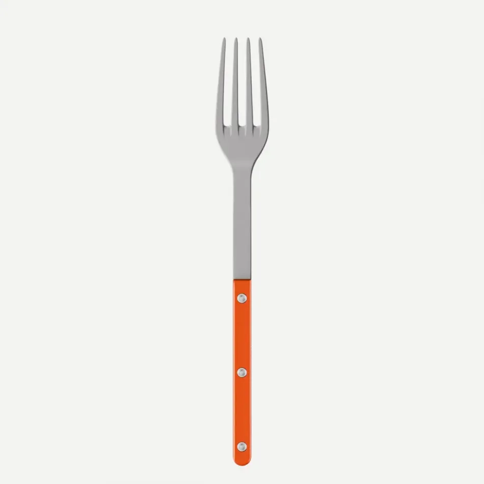 Bistrot Vintage Pearly Orange Serving Fork 10.25"