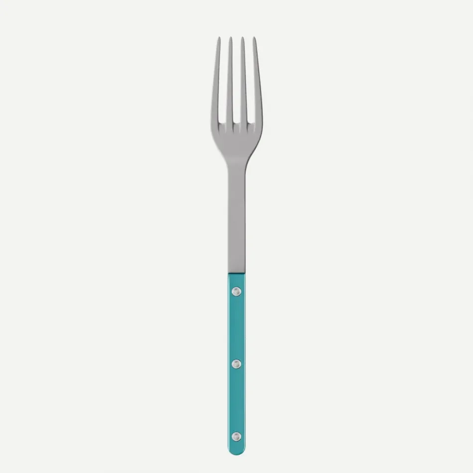 Bistrot Vintage Pearly Turquoise Serving Fork 10.25"