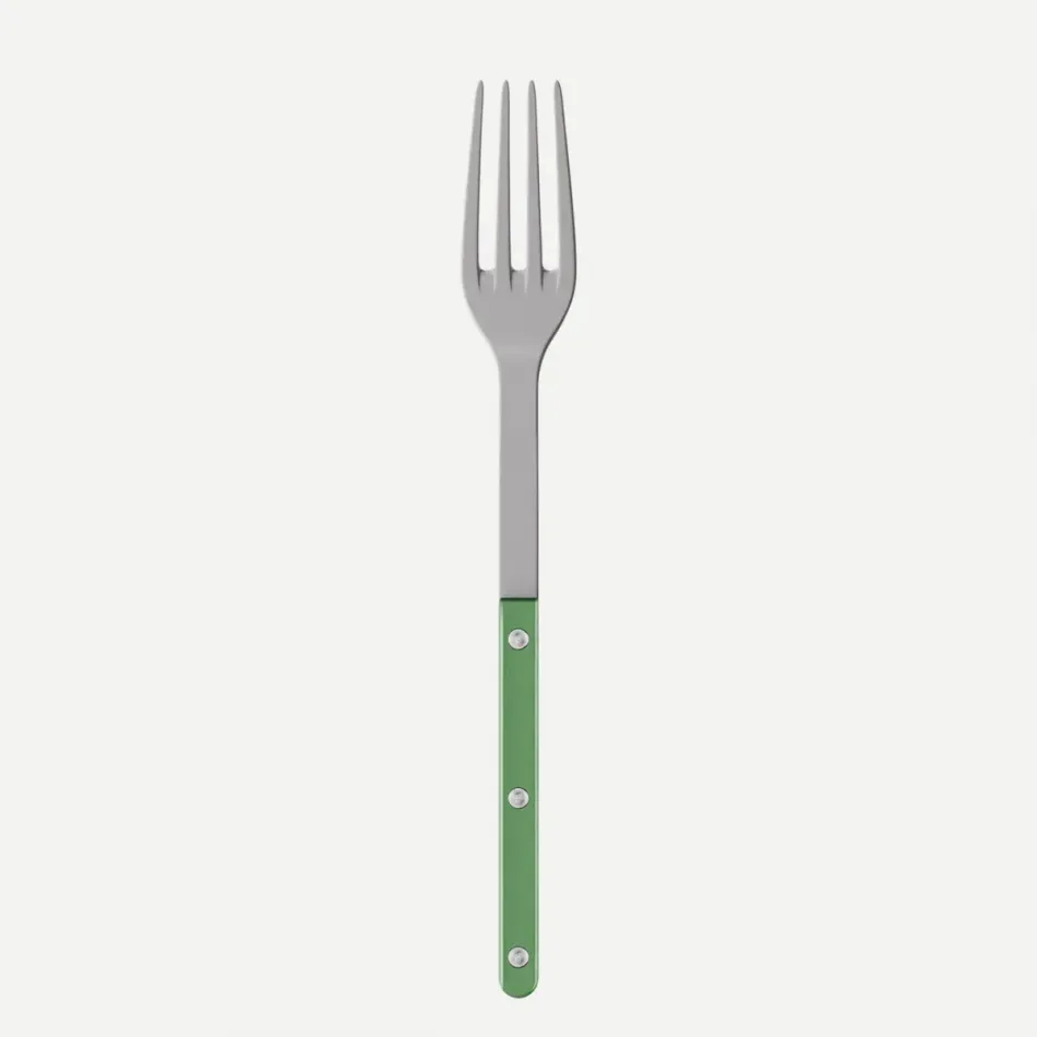 Bistrot Vintage Pearly Garden Green Serving Fork 10.25"
