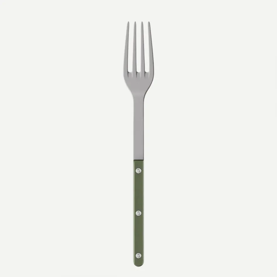 Bistrot Vintage Pearly Dark Green Serving Fork 10.25"
