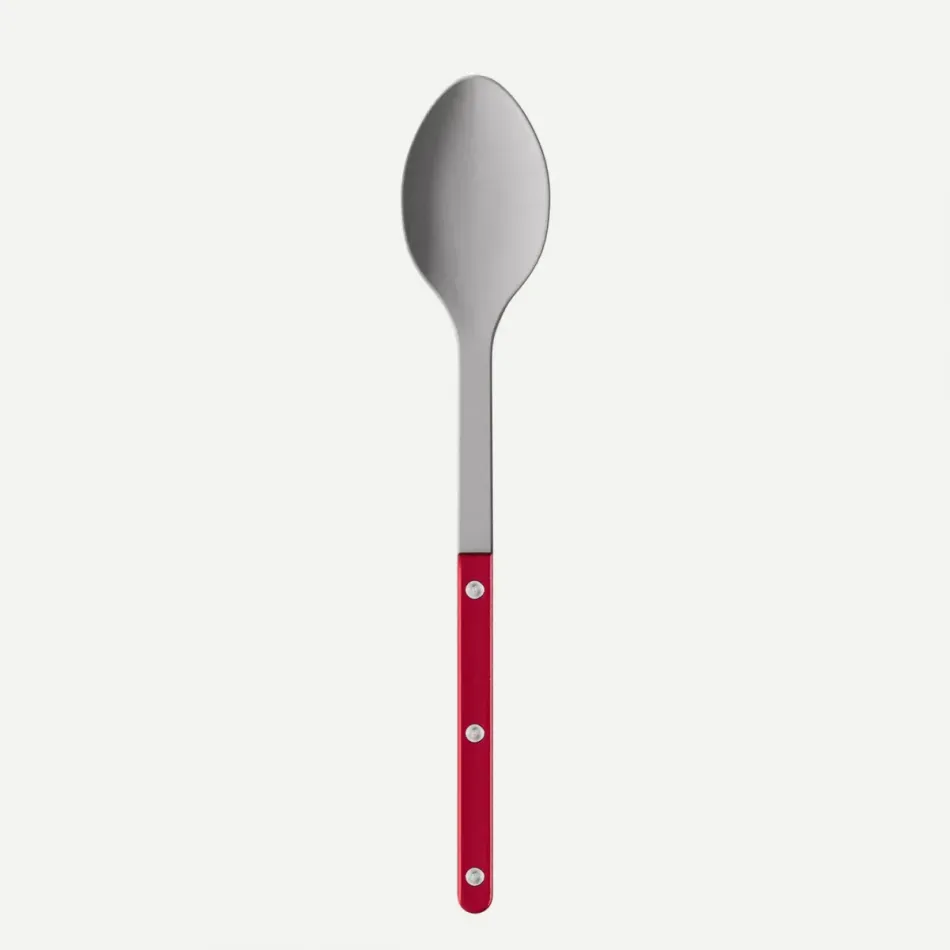 Bistrot Vintage Pearly Red Serving Spoon 10.25"