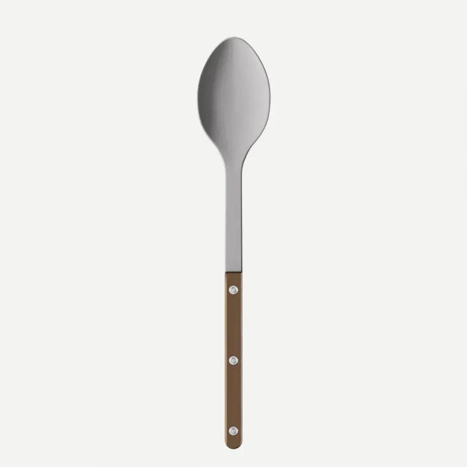Bistrot Vintage Pearly Brown Serving Spoon 10.25"