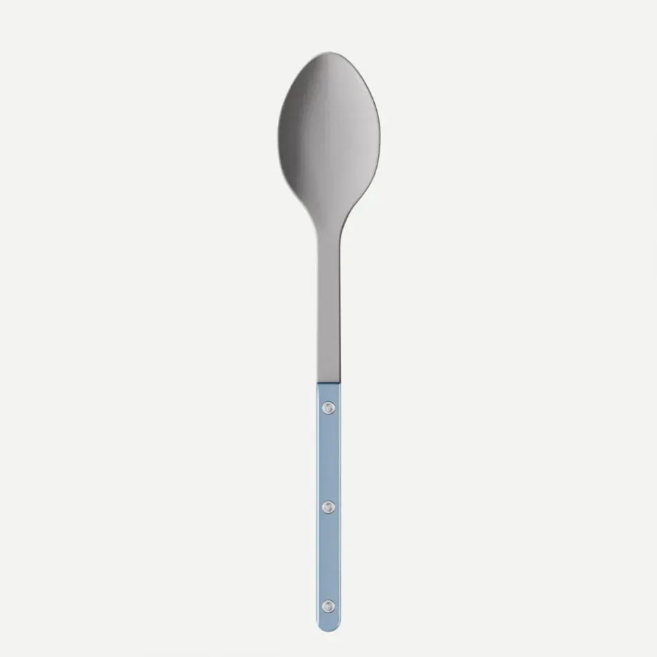 Bistrot Vintage Pearly Light Blue Serving Spoon 10.25"