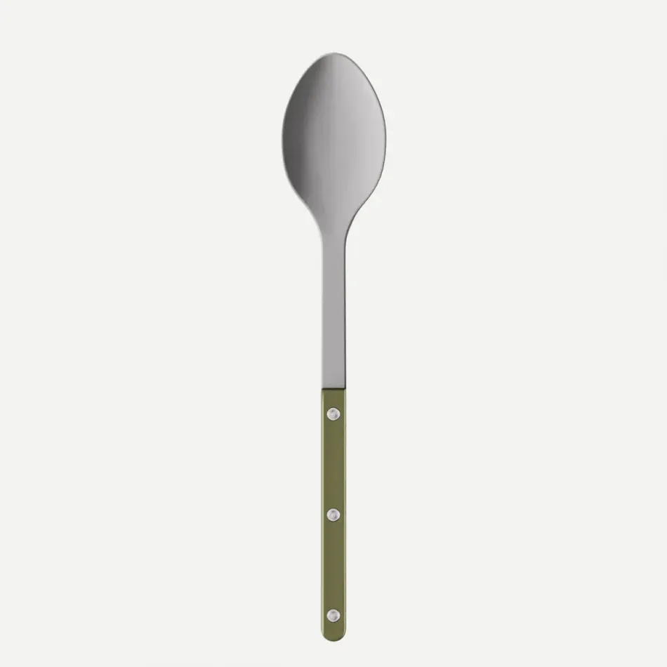Bistrot Vintage Pearly Olive Serving Spoon 10.25"