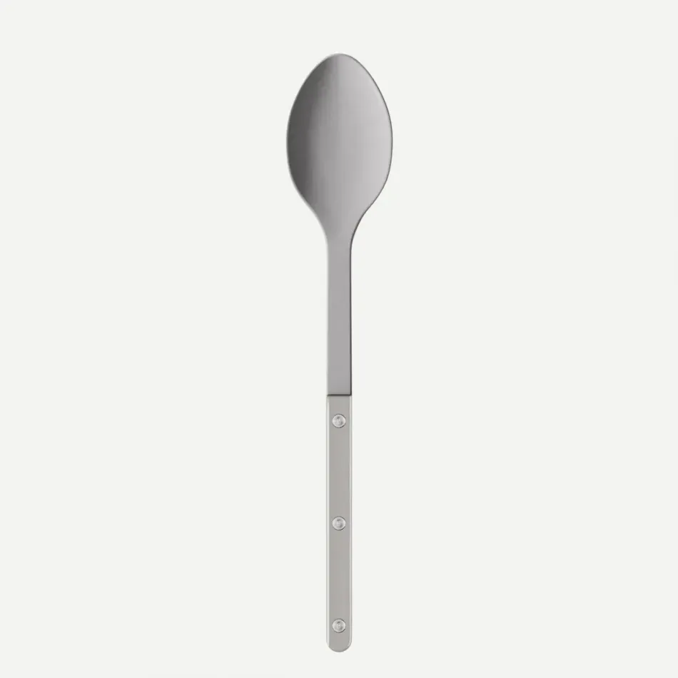 Bistrot Vintage Pearly Grey Serving Spoon 10.25"
