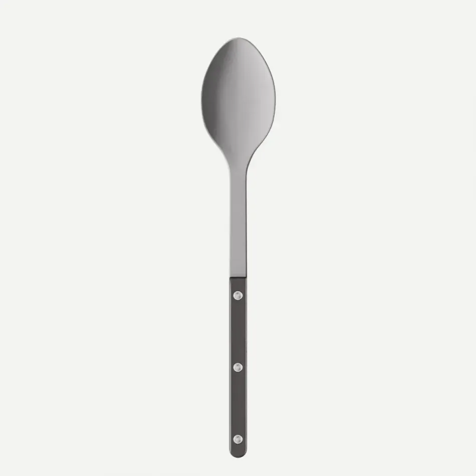 Bistrot Vintage Pearly Dark Grey Serving Spoon 10.25"