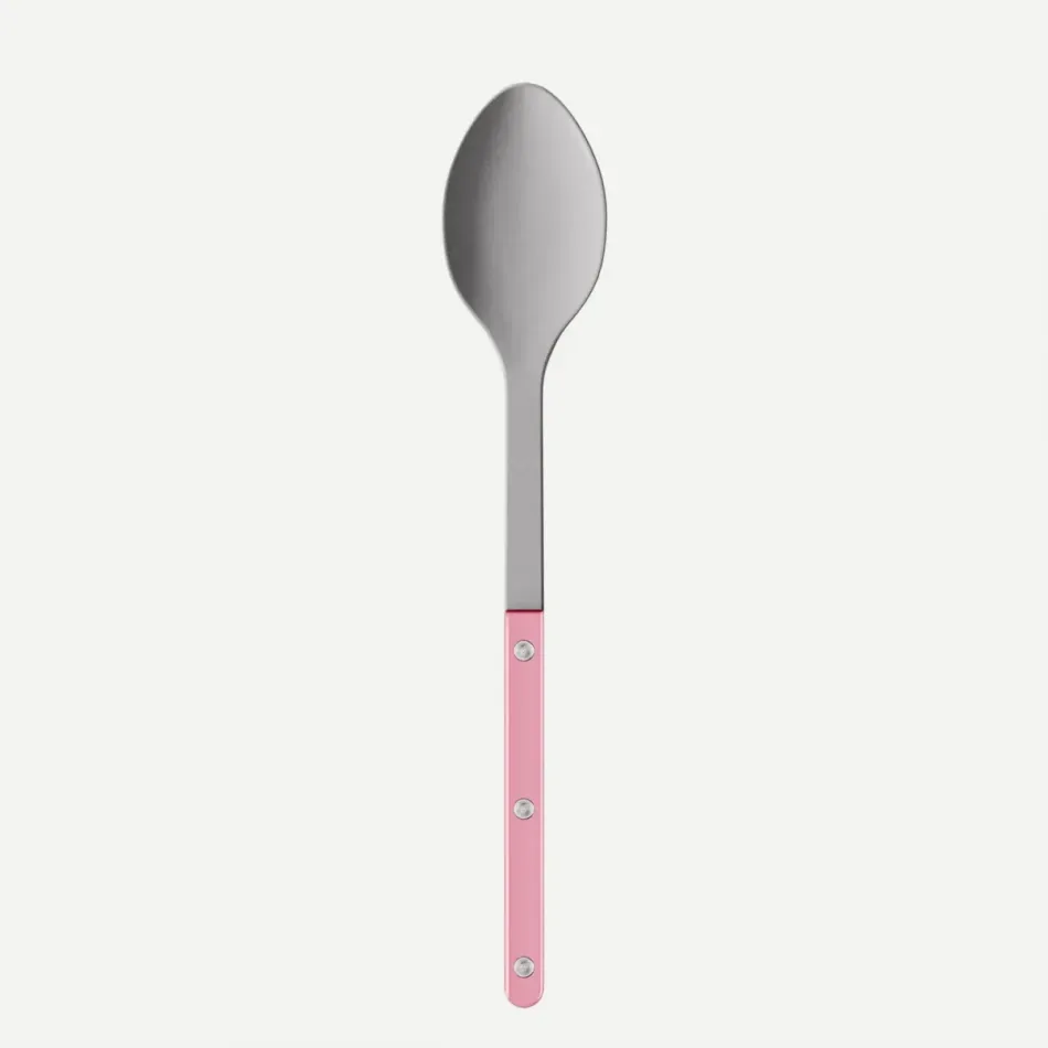 Bistrot Vintage Pearly Soft Pink Serving Spoon 10.25"