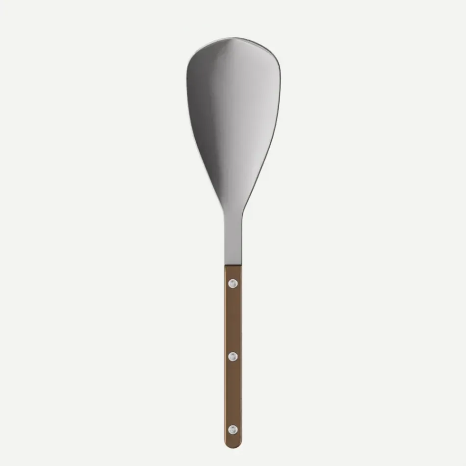 Bistrot Vintage Pearly Brown Rice Serving Spoon 10.5"