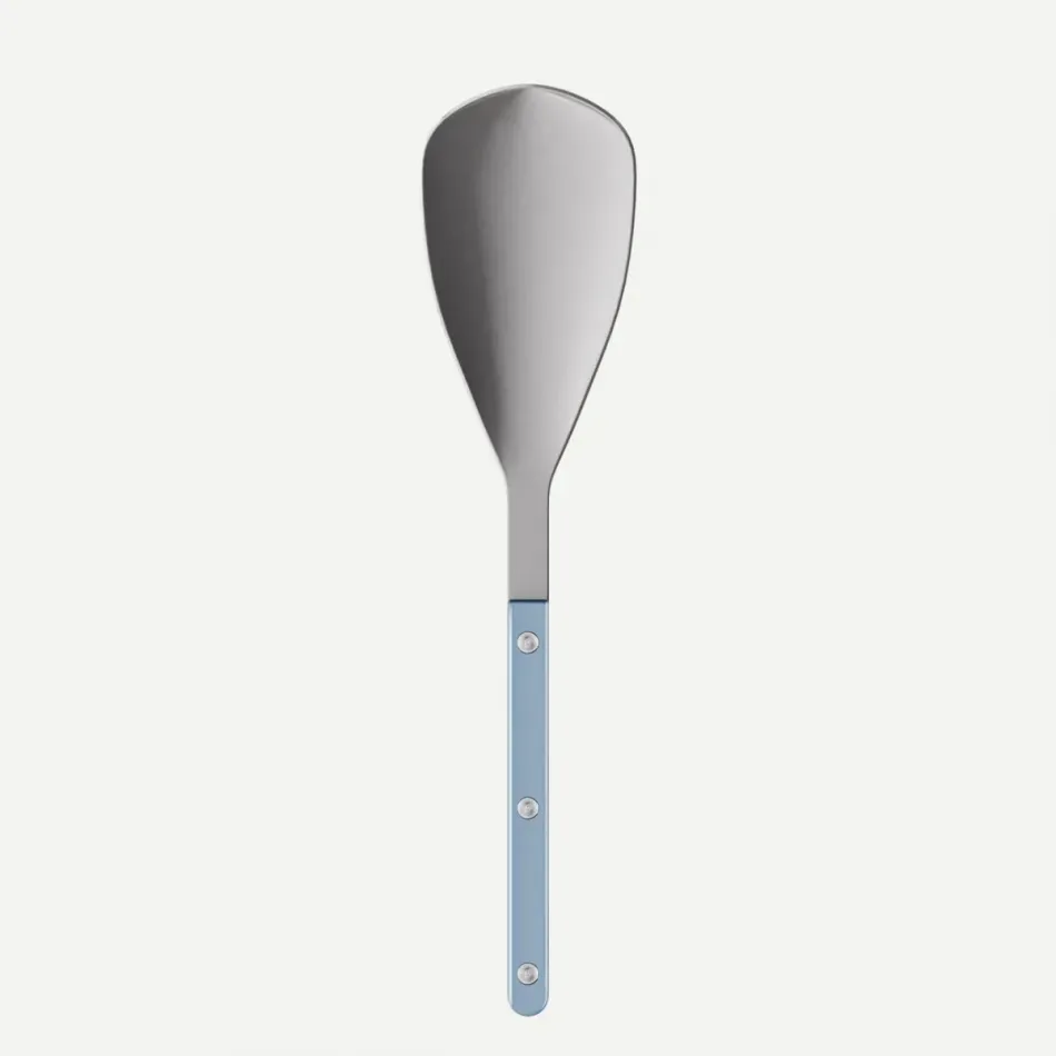 Bistrot Vintage Pearly Light Blue Rice Spoon 10.25"