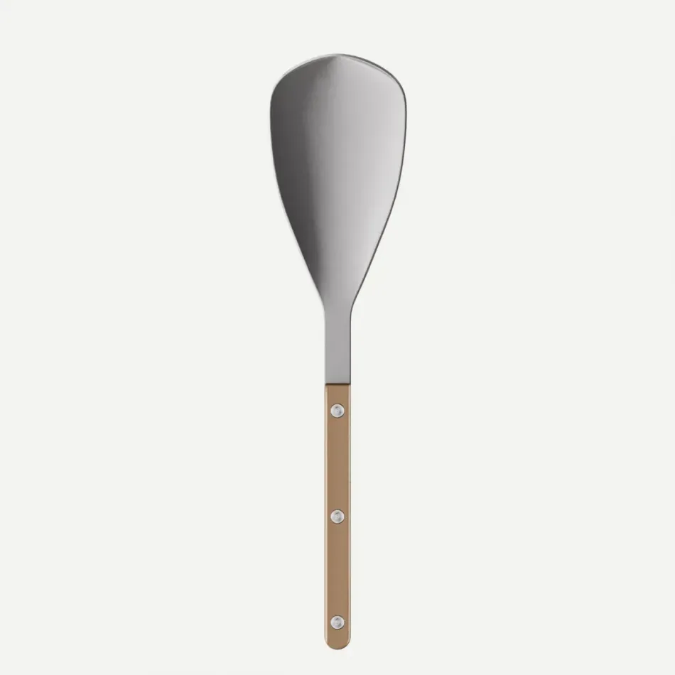 Bistrot Vintage Pearly Caramel Rice Spoon 10.25"