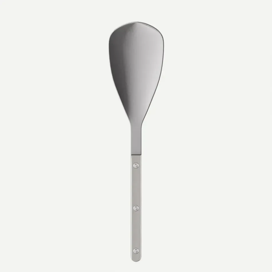 Bistrot Vintage Pearly Grey Rice Spoon 10.25"