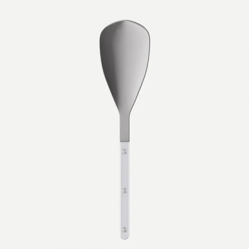 Bistrot Vintage Pearly White Rice Spoon 10.25"
