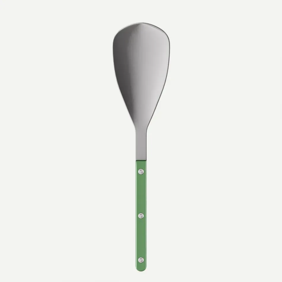Bistrot Vintage Pearly Garden Green Rice Spoon 10.25"